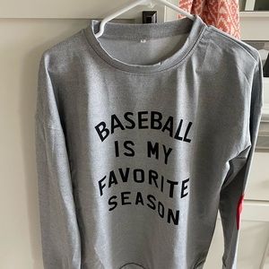 Baseball is my favorite season sweatshirt. ❤️